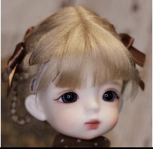 ドール ウィッグ BJD 人形 1/8 ob11 編み込み ブラウン