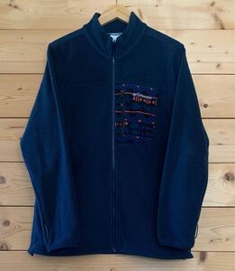 24時間以内発送★美中古★希少品★Columbia ビンテージ （コロンビア）フリースジャケット NAVY サイズXL