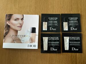 新品DIOR スキン フォーエヴァー フルイドグロウ1N ニュートラル リキッドファンデーション ＆　スキンヴェール 001 サンプル ディオール