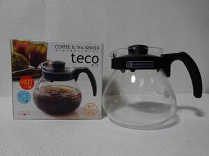 未使用品 COFFEE & TEA SERVER/コーヒー＆ティーサーバー/teco/テコ/HARIO/耐熱ガラス製/電子レンジ専用/直火不可/TC－100