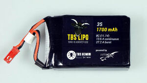 AquaPC★送料無料 ミニマルチコプターに最適3S 1.7AH TBS LiPo (Gemini)★