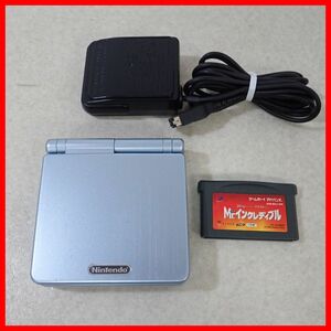 1円〜 動作品 GBASP ゲームボーイアドバンスSP 本体 AGS-001 パールブルー + ソフト Mr.インクレディブル まとめてセット Nintendo【10