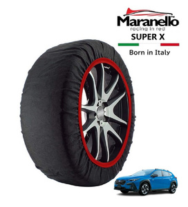 Maranello正規品 スノーソックス スバル クロストレック GUE 4WD 225/60R17 225/55R18 17 18 インチ SUPER X 布 タイヤ チェーン イタリア