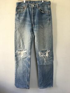 リーバイス501 ビンテージ ダメージデニム アメリカ製 1993 Levi’s リーバイス ヒゲ　古着