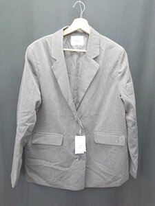 ◇ ◎●未使用● ⊇ one after another NICE CLAUP 長袖 ジャケット サイズF グレー系 レディース E