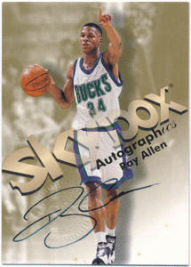 ☆ Ray Allen NBA 1998-99 Skybox Autographics Signature Auto 直筆サイン オート レイ・アレン