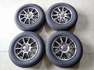 YS10942【送料無料145/80R13】モコ MRワゴン タント スペーシアなどに ダンロップ 中古夏タイヤセット ■13×4J 100/4H ET42■