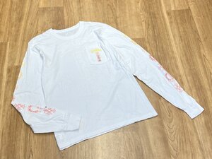 極美品 クロムハーツ Gradient Logo 長袖Tシャツ M メンズ ホワイト ロンT グラデーションロゴ ホースシュー 鑑定済 質屋の質セブン あ-9