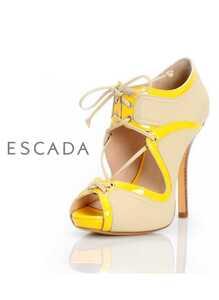 美品【エスカーダ】ESCADA sports オープントゥパンプス(40) 箱付き