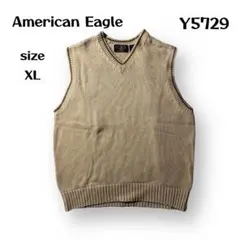 【即購入OK】American eagle ニットベスト　サイズXL ベージュ