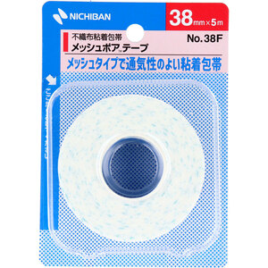 まとめ得 ニチバン メッシュポアテープ 不織布粘着包帯 38mmＸ5m NO.38F x [12個] /k