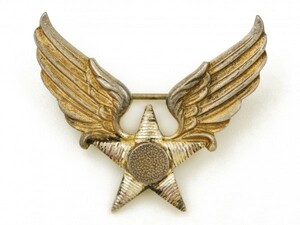 WW2 US ARMY AIR FORCES ビンテージ シルバー製 USAAF ミリタリー ウイング インシグニア ピン エアフォース バッジ 米軍 アメリカ軍 徽章