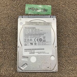 HDD-180 激安 HDD1TB 2.5インチ SATA 388時間 内蔵HDD TOSHIBA MQ01ABD100 Crystaldiskinfoにて正常品 中古