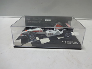 1/43 ミニカー B.A.R HONDA 007 T.SATO-2005 NASCAR 佐藤琢磨 USA ミニチャンプス 未使用品 デットストック 綺麗です。