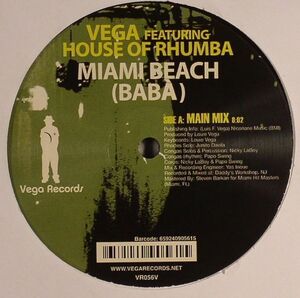 新品未使用 Vega Feat.House Of Rhumba & Johnny Dangerous -Miami Beach/New York City- 12inchレコード　 (1077)