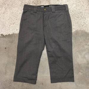 OSHKOSH Classic オシュコシュ クロップドパンツ 七分丈 ワークパンツ OK-3412001-97 グレー size W32