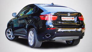 ★★スーパースプリント純正品 ＢＭＷ Ｘ６ Ｅ７１ スリーブ＋エンドパイプ（Ａ００５－９４７）１５０×１０５左右 車検対応⑳★