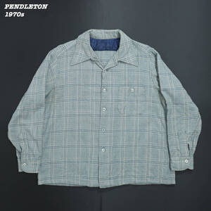 PENDLETON WOOL SHIRTS 1970s SH24140 Vintage ペンドルトン ウールシャツ オープンカラー ボックスシルエット 1970年代 ヴィンテージ