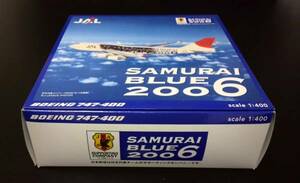 【JALUX】ヘルパ製 1/400JAL B747-400　SAMURAI BLUE2006