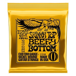 アーニーボール ERNIE BALL 2216 Skinny Top Beefy Bottom Slinky Nickel Wound Electric Guitar Strings 10-54 Gauge エレキギター弦