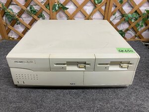 【送140サイズ】FDD2ドライブ搭載 NEC　PC-9821Xe10/4　i486DX4-100MHz/MEM7.6MB/HDD欠/両FDDよりDOS起動OK/CDドライブOK