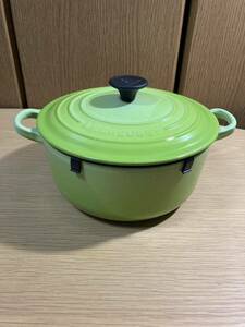 ▼ルクルーゼ≪ココットロンド 1個≫約20cm LECREUSET 両手鍋 鍋 グリーン