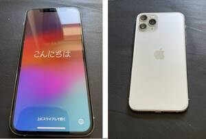 USED（約3年間） 香港版 海外版 iPhone11 Pro 64GB ホワイト デュアル物理SIM SIMロックなし バッテリー容量83％ 本体のみ