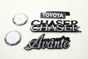 CHASER Avante TOYOTA ピラー部左右 エンブレム セット 　　 GX71 チェイサー アバンテ 昭和62年式 ***