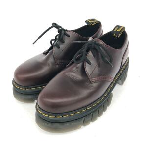 良好◆Dr.Martens ドクターマーチン AUDRICK ブーツ UK7◆ チェリーレッド 厚底 ユニセックス 靴 シューズ ブーティー boots