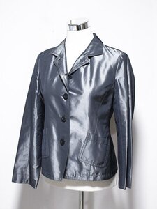 Aquascutum アクアスキュータム シルク混 サテン光沢 デザインジャケット 11