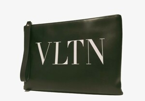 良品☆VALENTINO GARAVANI ヴァレンティノ ガラヴァーニ VLTN ロゴ クラッチバック セカンドバッグ