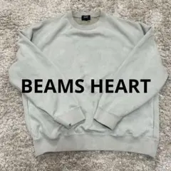 BEAMS HEART フェイクスエード　スウェット　S