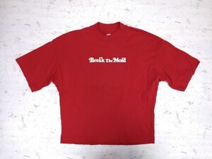 ユニクロ UNIQLO UT × break the mold ヴェルディ VERDY ドロップショルダー 半袖Tシャツ メンズ 綿100% M 赤