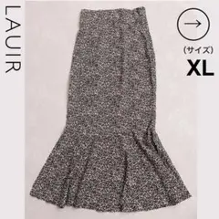 ★LAUIR【美品】花柄ロングフレアスカート＜XL＞レディースボトムス　ラウアー