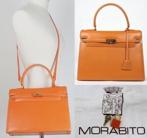 MORABITO モラビト 2way レザー ハンドバッグ ショルダーバッグ b8655