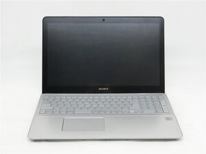 中古ノートパソコン　SONY　SVF15A19CJS　15.6型　CORE3世代i7 　通電します　起動しません　　詳細不明　ジャンク品