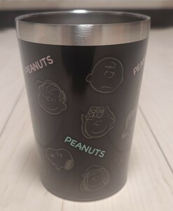 スヌーピー PEANUT SNOOPY STAINLESSコップ グラス ブラック 黒系 2way 保冷保温 480ml