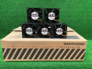 未使用品 SANYO DENKI 低消費電力ファン San Ace 80 DCファン フレームサイズ80mm 定格電圧24V 定格電流0.3A 9GA0824P1H61 27個入 【1】