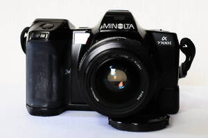 【通電未確認】MINOLTA ミノルタ α7700i + AF 35-70/4 + AF 70-210/3.5-4.5 + PROGRAM FLASH 3200i + レンズフィルター【現状渡し】XD