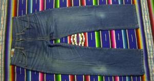 １９７０年代製 BIG JOHN ビッグジョン インディゴ 藍染め ヒッピー ビンテージ ジーンズ VINTAGE JEANS WOODSTOCK HIPPIE BEATNIKS