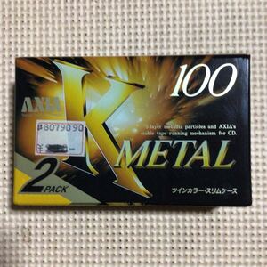 AXIA K METAL 100【長時間録音】2パック　メタルポジション カセットテープ【未開封新品】●