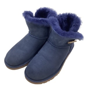 ♪♪ UGG アグ レディース ムートンブーツ SIZE 23cm ブルー やや傷や汚れあり