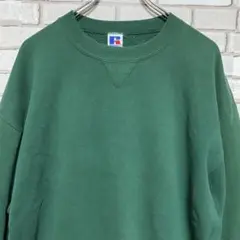 【USA製】90s RUSSEL ATHLETIC 前V スウェット Lサイズ