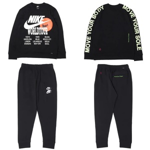 ■ナイキ スポーツウェア ワールドツアー セットアップ ブラック 新品 Lサイズ NIKE NSW WTOUR SETUP 上下セット DA0630-010 DD0885-010