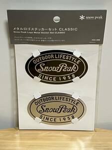 スノーピーク メタルロゴステッカーセット CLASSIC 雪峰祭 2020春 FES-069 snow peak Logo Metal Sticker Set