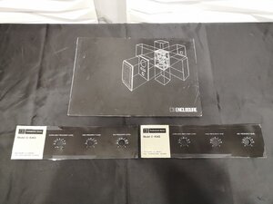 ◆希少◆JBL E-4343/e4343 アッテネータープレート ＆説明書　2枚セット ◆下取歓迎 m0o8069