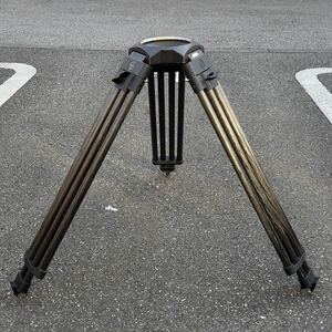 【中古】 Sachtler CF-150L φ150mm カーボン2段 Tripod ビデオ三脚 Video25 VIDEO30 II Studio9+9 などに ザハトラー