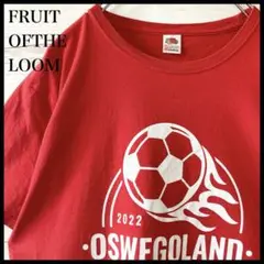 フルーツオブザルーム Tシャツ ビッグロゴ 背面ロゴ サッカー