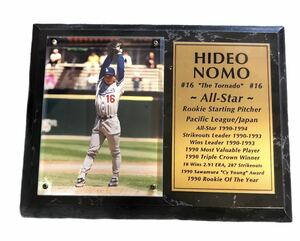 ラス一　野茂英雄　激レア　メジャーリーグ　プレート　90s MLB NOMO ロサンゼルス　ドジャース　デッドストック 希少　USA ヴィンテージ