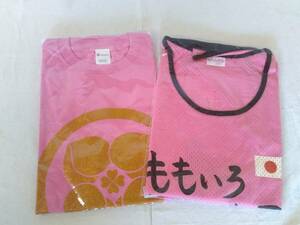 ★グッズ★ももいろクローバーZ/Tシャツ/ビブス/佐々木彩夏/ピンク/2点セット/ももクロ/現状渡し